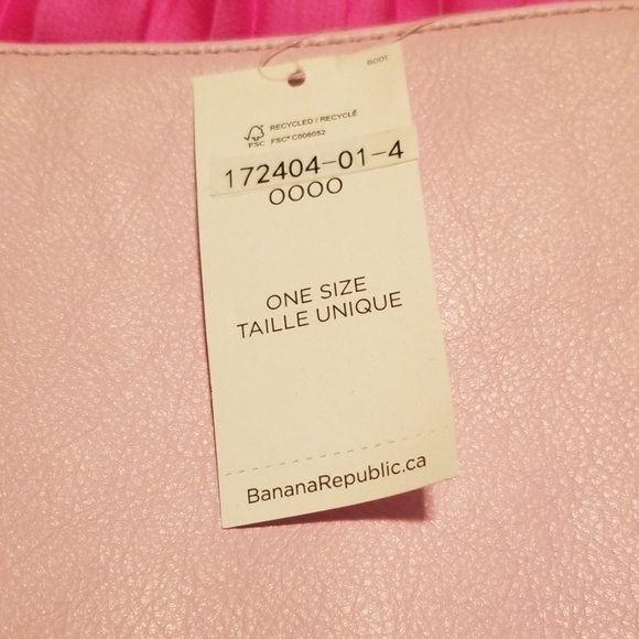 New banana Republic large pink studded clutch - Picture 4 of 4